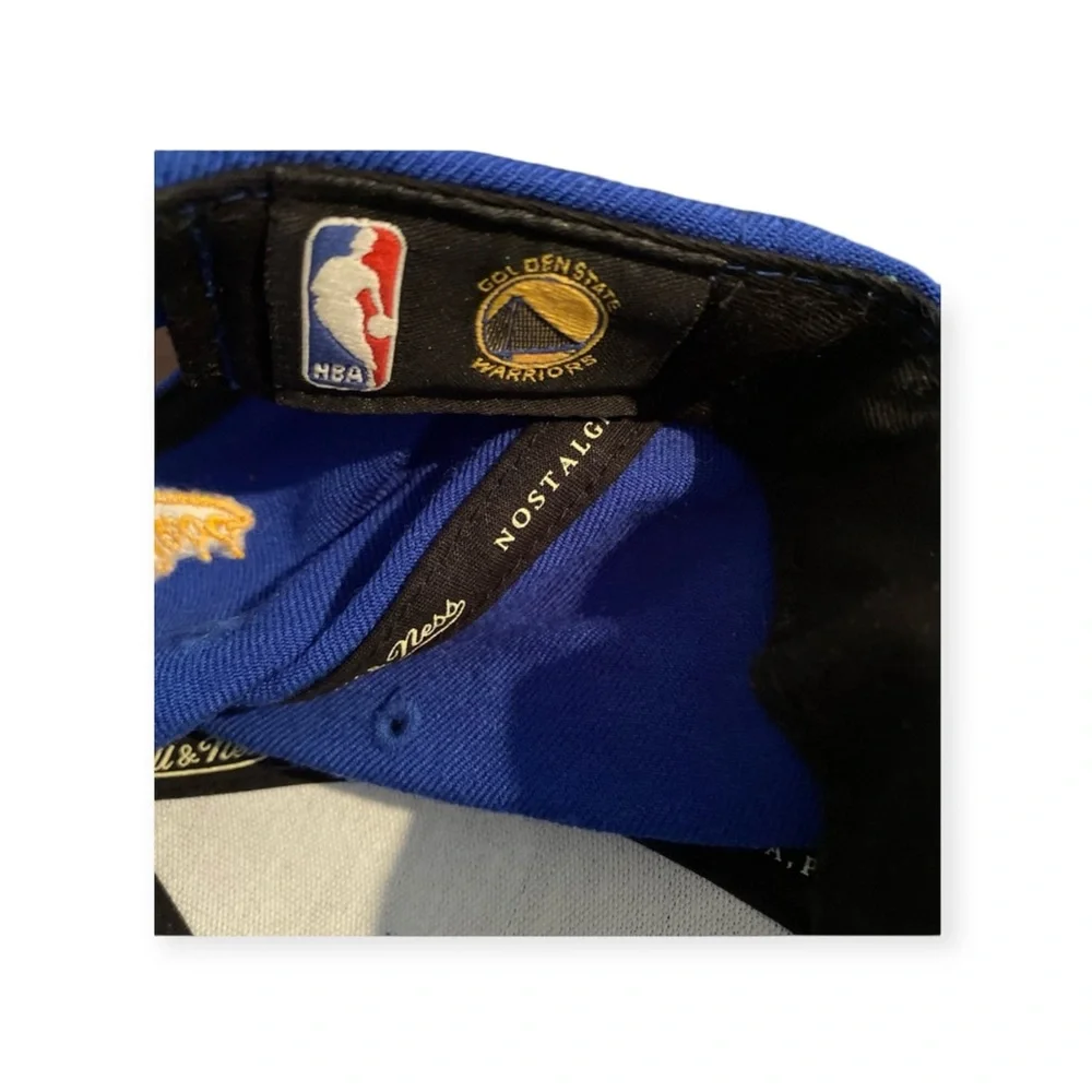 NewMitchell & Ness NBA Golden Gate Warriors Ball Adjustable Cap